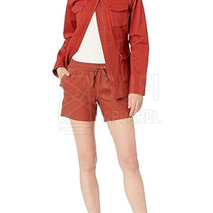 Shorts Bermuda d'été classiques pour femmes, taille haute, en tissu 100 % coton doux et léger, conçus pour un confort optimal par temps chaud - Product Image 3