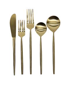 Juego de cubiertos de comedor de acero inoxidable Unicus, utensilios de Metal elegantes con rollo de arrugas y acabado pulido para mesa de cena - Product Image 5