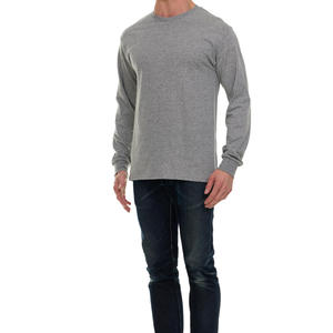 T-shirt manches longues à épaules tombantes 300gsm 100% coton Chemises unies décontractées Fabricant Streetwear Chemise thermique à manches longues - Product Image 6