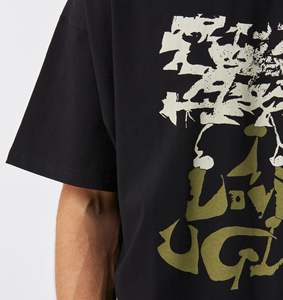 Camiseta de algodón 100% para hombre, de gran tamaño con cuello redondo Camiseta holgada, camisetas informales para hombre, cómodas y elegantes - Product Image 4