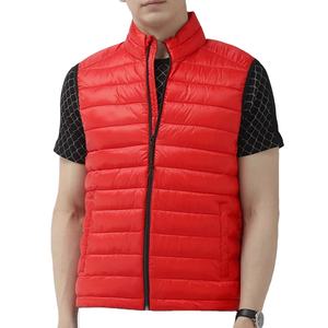 Veste d'hiver légère et chaude pour homme, couleur rouge, doudoune courte, gilet sans manches, fabriqué au Pakistan - Product Image 1