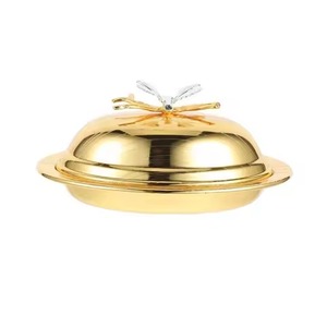 Vajilla, Accesorios de Cocina, Plato de Latón, Tazón de Latón, Diseño Clásico y Moderno de Alta Calidad, Tazón de Metal Reutilizable - Product Image 4