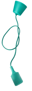 Lampada a sospensione in silicone turchese (GSC 1080019) - Product Image 1