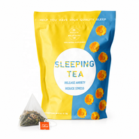 Thé vert personnalisé à la camomille et à la rose avec du jasmin, saveur séchée, marque privée, thé aux herbes pour favoriser le sommeil, thé pour le sommeil