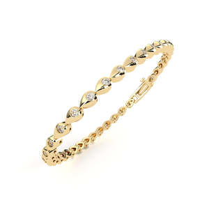 Fabulous 18K <b>Gold</b> Lab Grown Diamond 1.02ct Yellow/<b>Rose</b>/White <b>Gold</b> IGI Certified Bracelet & <b>Bangle</b> Jewelry Accessory - Product Image 3