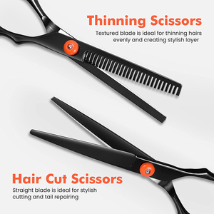 Chuyên Nghiệp 6-Inch Làm Tóc Kéo Cắt Tóc Kit Cho Salon Sử Dụng Trang Điểm & Công Cụ - Product Image 3