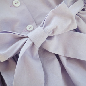 Vestido de lino suave hecho a mano para niñas pequeñas, estilo informal para el primer cumpleaños de niños pequeños, OEM hecho en Vietnam - Product Image 5