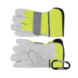 Leather <b>Rigger</b> Work <b>Gloves</b> Safety <b>Gloves</b> for Rigging Handling Durable Cowhide <b>Rigger</b> <b>Gloves</b> - Product Image 2