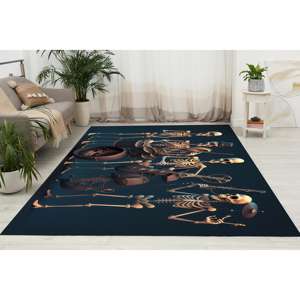 Alfombra con Estampado Abstracto - Diseño Moderno en 3D para Sala de Música, Alfombra Goblen - Product Image 1