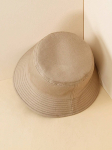 Wholesale Yellow Straw Hat Outdoor <b>Sunscreen</b> Beach Sun Hat Custom Bucket Hat Embroidery logo for Kids Adults And Women - Product Image 4