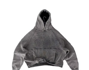 Sweat à capuche surdimensionné personnalisé pour homme, en coton molletonné, imprimé numériquement, style streetwear, fabricant OEM en gros - Product Image 2