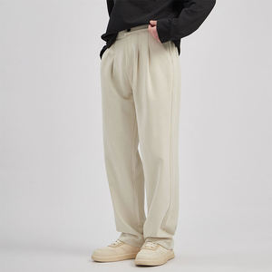 Pantalones Deportivos Premium, Nuevos, Lavados, Corte Holgado, Rectos, Casuales, Personalizados para Hombre, Pierna Ancha, de Lino, al por Mayor - Product Image 3