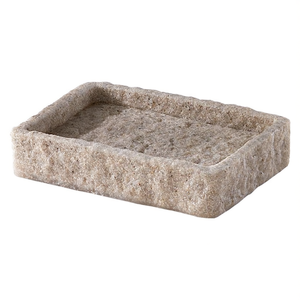 Jabonera independiente Gedy ARIES en piedra beige (12.2x8.6x2.4cm) con excelente visibilidad y durabilidad - Product Image 3