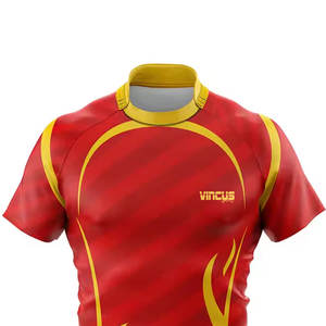Vêtements de sport 100 % polyester, fabriqués en usine, maillot de rugby haut de gamme, léger, pour adulte, très vendu. - Product Image 3