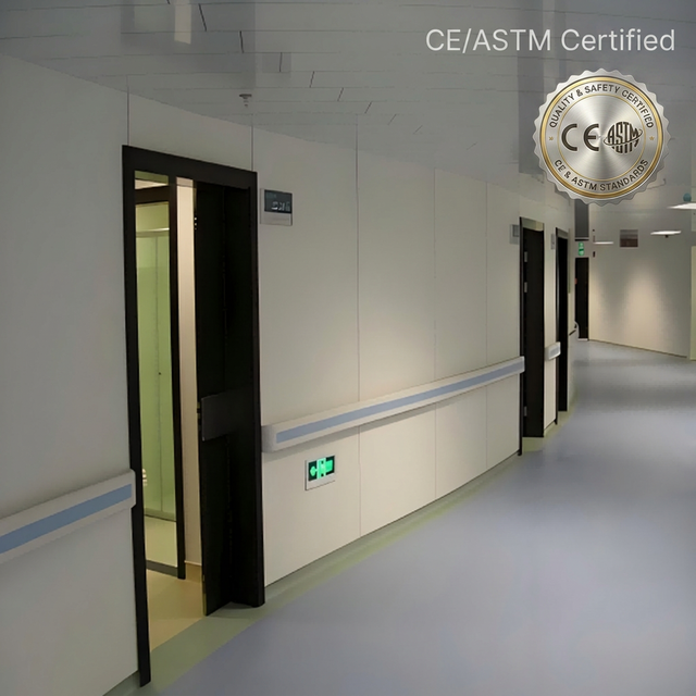 Antibacterial Fire Resistant PVC Waterproof Wall Cladding for Hospital Use 1-3mm Thickness 1.22x2.44m Size