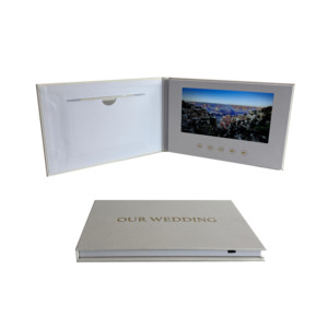 Venta caliente 5 10 pulgadas <span class=keywords><strong>LCD</strong></span> Digital blanco tarjeta de invitación regalo de negocios correo en blanco tarjeta de felicitación libro de invitados <span class=keywords><strong>Video</strong></span> folleto papel - Product Image 1
