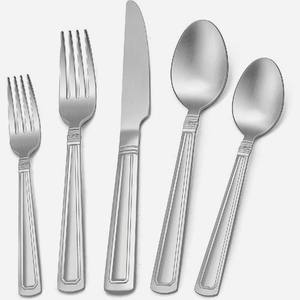 Top vente acier inoxydable solide Steak argent mat et miroir poli couverts Western Restaurant couverts pour mariage - Product Image 6