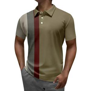 Nouveauté Chemises pour hommes de haute qualité en tricot Design personnalisé Matière respirante Motif uni décontracté Manches courtes Été - Product Image 2