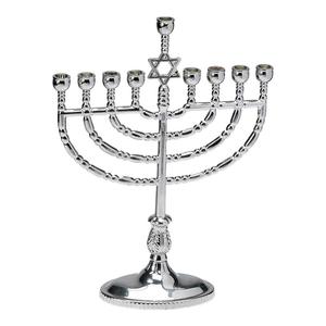 Último tema candelabro judío Hanukkah Menorah judía Judaica Israel Vintage latón Chanukah candelabro diseño nórdico - Product Image 1