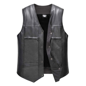 Gilet en cuir respirant coupe-vent imperméable anti-UV à manches longues pour hommes 2025 toutes saisons - Product Image 3