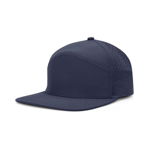 Casquette de golf plate, sport, pour hommes et femmes, course à pied, OEM ODM, structure à 6 panneaux, imperméable, unie, vierge, découpée au laser, perforée - Product Image 2