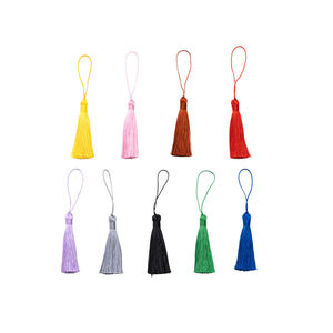 Nuevo Producto 2025, Borlas Decorativas de 8cm, Adornos de Borlas de Poliéster y Seda para Ropa y Manualidades - Product Image 6