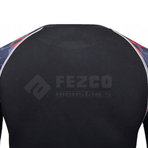 Service OEM à manches longues Manches complètes Rash Guard Tailles et conceptions personnalisées Spandex/Polyester Respirant et séchage rapide - Product Image 5