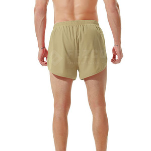 กางเกงขาสั้นสำหรับวิ่งออกกำลังกายสำหรับผู้ชายกางเกงเอวยางยืดระบายอากาศวัสดุโพลีเอสเตอร์/ คอตตอนสีทึบแฟชั่นใหม่2025โลโก้ได้ตามต้องการ - Product Image 2