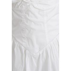 Robe midi à bretelles - Blanc - Product Image 3