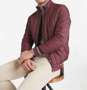 New Men's Safari <b>Jacket</b> <b>Cheap</b> Thick Zip <b>Puffer</b> with Winter Warm Cotton Fleece & Leather Customizable Logo - Product Image 4