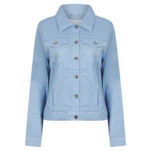 Venta al por mayor 100% algodón de alta calidad de las mujeres chaqueta de mezclilla elástica suave algodón verano color brillante moda abrigo - Product Image 1