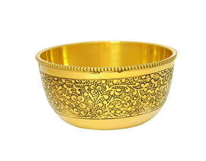 Handmade Metal Mixing Bowl Medium Size for Salad <b>Egg</b> Beating <b>Decorative</b> Kitchen Serving Brass Serving Bowl for Candy Other - Product Image 1