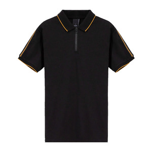 เสื้อโปโลสีดำสำหรับผู้ชายเสื้อโปโลคอปกและแขนเสื้อแบบลำลอง - Product Image 5