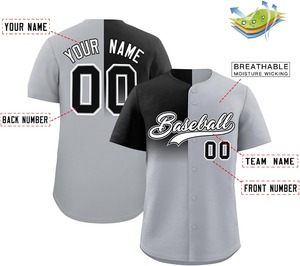 Jersey de béisbol sublimado Allover con malla transpirable fábrica de tela de contraste de color de secado rápido OEM tallas para jóvenes/adultos - Product Image 6