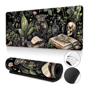 Mouse Pad Gamer FRQ Skull Aquecido Ecológico Grande <span class=keywords><strong>Neon</strong></span> com Base de Borracha Antiderrapante 31.5x11.8 Polegadas para Escritório e Casa - Product Image 1