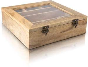 Handmade Wooden Seasoning Herb Spice Masala <b>Box</b> Container Holder Rack Stand Caddy With Spoon Decorative <b>Storage</b> <b>Chest</b> Organizer - Product Image 6