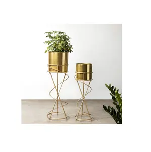 Fabbricazione di lusso Home Office Decor vaso di fiori alto materiale personalizzato Set di 2 pezzi di stile classico MOQ basso a buon prezzo vaso