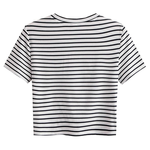 Haute vente imprimé Design femmes haut court t-shirts nouveau Service OEM meilleure vente en ligne vêtements de rue haut court t-shirts - Product Image 6