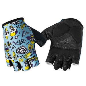 Anti-Slip <span class=keywords><strong>Demi</strong></span>-Doigt Équitation VTT Choc Sport Hommes Femmes Protection Solaire Escalade Équitation Moto Gants - Product Image 3