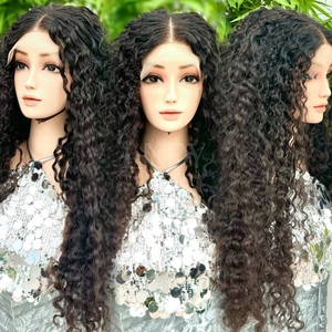 VENTE CHAUDE HD Lace Perruque Birmane Bouclée Perruque De Cheveux Bruts Bundles Et Fermeture Ou Frontale Prix De Gros - Product Image 1