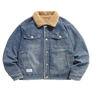 Logo personnalisé Veste en jean d'hiver pour hommes de haute qualité 100% coton délavé à l'acide - Product Image 1