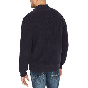 Cardigan da Uomo Buffalo David Bitton Taglia X-Large, Giacca Invernale Blu a Coste con Cappuccio, Decorazione con Bottoni e Cerniera con Scritta - Product Image 2