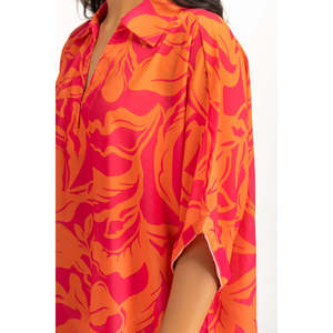 เดรสลายดอกไม้ประดับโครเชต์ พิมพ์ลายดิจิตอล WM-DRS-SS25-208 ทรงปกติ ไซส์ XL ซับในผ้าสแปนเด็กซ์ เหมาะสำหรับงานปาร์ตี้ - Product Image 2