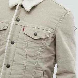 Premium Winter Trucker Leather <b>Jacket</b> Anti-Wind Breathable Classic Simple Casual Style Sheep Fur Closure Wholesale - Product Image 3
