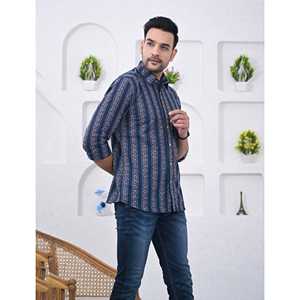 Camisa Casual de Algodón Estampada para Hombre, Manga Larga, Transpirable, Tela Popelina u Oxford, Diseño Floral o de Puntos, Suministro ODM - Product Image 5
