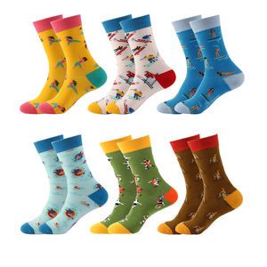 Custom logo Striped <b>Knee</b> <b>High</b> Casual Men Wholesale Anti slip Breathable Durable Standard Thickness Sports Gym Spandex/polyester - Product Image 3