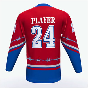Jersey de hockey sobre hielo sublimado equipo barato personalizado jersey de hockey sobre hielo de hombre tamaño adulto hecho a medida - Product Image 6