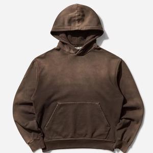 100% Organic Cotton sunfade hoodie Men's Winter Hooded Unisex Sun Faded High Quality <b>Thick</b> <b>Fleece</b> 420gsm Heavy Weight - Product Image 4