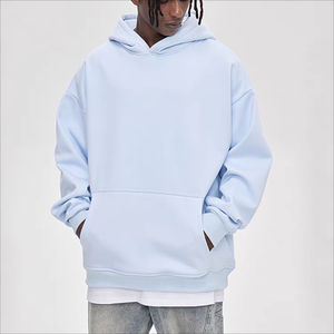 Sudadera con Capucha de Poliéster/Algodón al por Mayor para Hombre, Gruesa, 320/340 Gsm, Logotipo Bordado Personalizado, Felpa Francesa, Lisa, para Invierno - Product Image 5