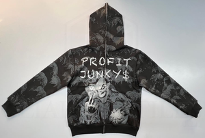 Sudadera con capucha de diseño personalizado Calidad de lujo 100% Algodón French Terry Heavyweight Stone Washed para invierno Impresión digital de ganchillo - Product Image 4